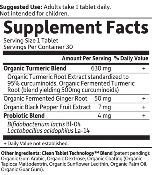 GoL myKind Organics Turmeric Max Strength, 30t