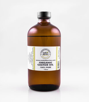 Apothecary Essentials Organic Castor Oil, Glass, 16oz
