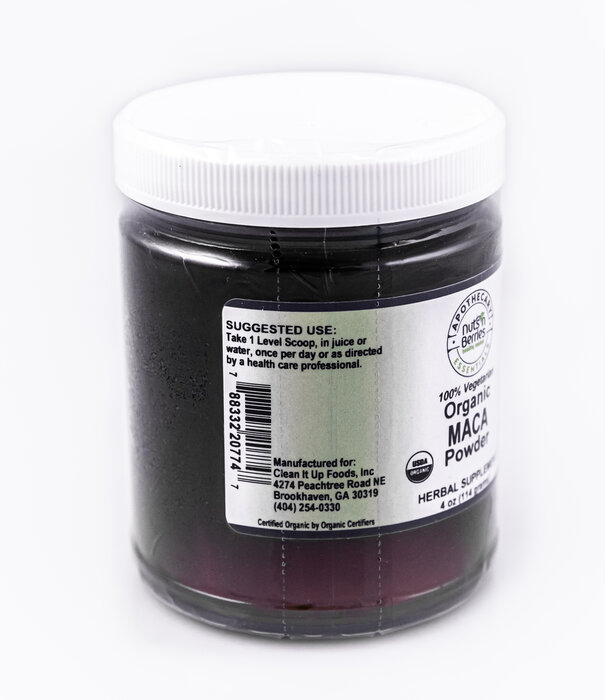 Apothecary Essentials Maca Powder, Organic, 4oz