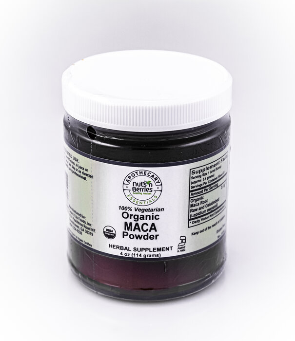 Apothecary Essentials Maca Powder, Organic, 4oz
