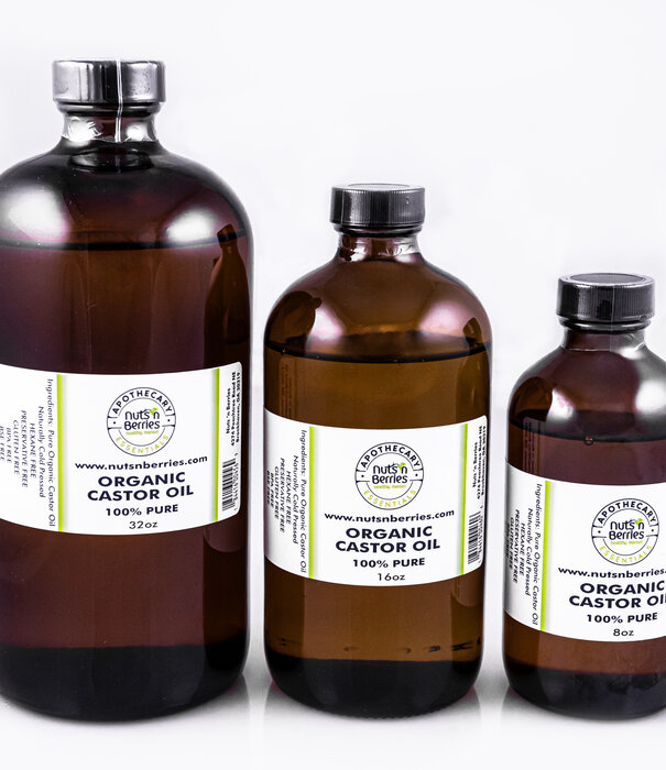 Apothecary Essentials Organic Castor Oil, Plastic, 8oz