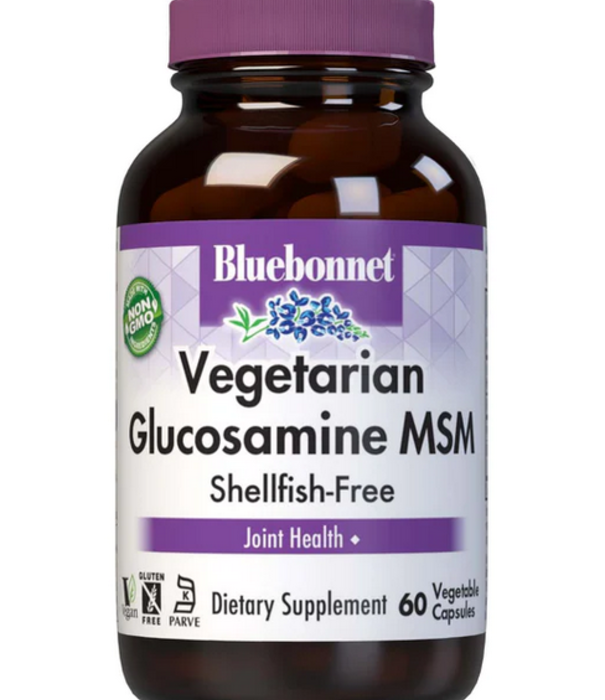 Bluebonnet Vegetarian Glucosamine + MSM, 60vc -DISCO