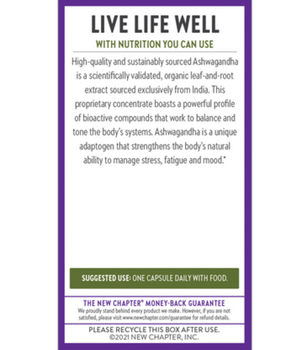 New Chapter Ashwagandha Force, 60cp