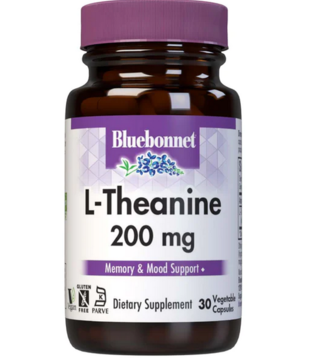 Bluebonnet L-Theanine 200mg, 30vc