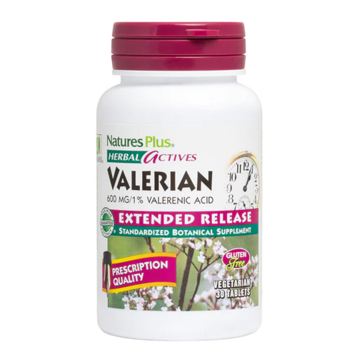 NATURE'S PLUS Nature's Plus Herbal Actives Valerian E/R 600mg, 30t. - b