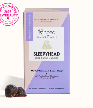 Winged Sleepy Head, 14ct.