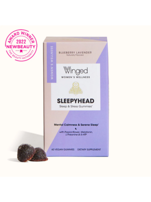 WINGED Winged Sleepy Head: Sleep + Stress Gummies, 60ct