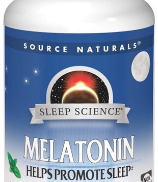 Source Naturals Melatonin 1mg Sublingual, Peppermint, 100ct
