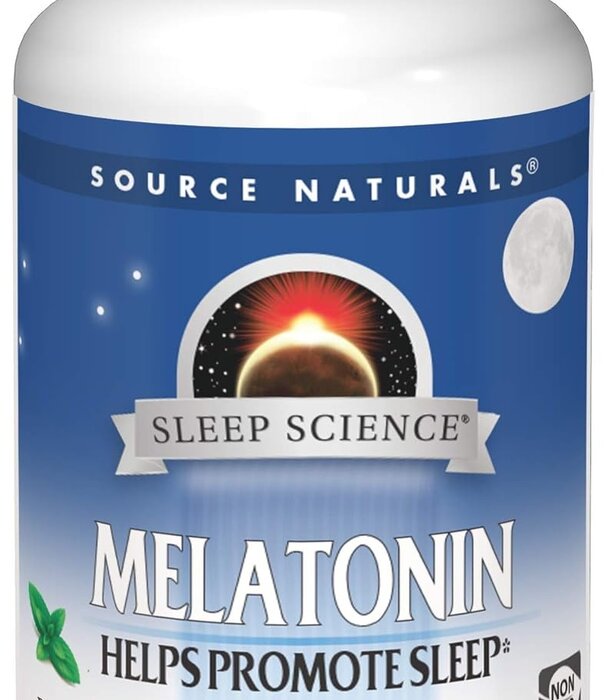 Source Naturals Melatonin 1mg Sublingual, Peppermint, 100ct
