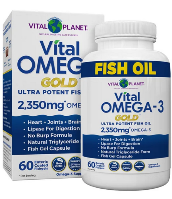 Vital Planet Vital Omega Gold, Critical Care. 60 ct