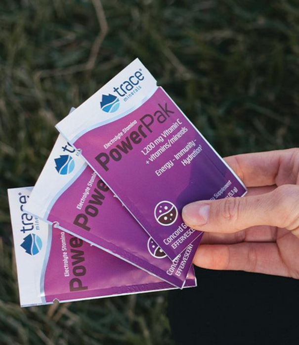 Trace Minerals Electrolyte Stamina Power Pak NON-GMO Concord Grape, Single