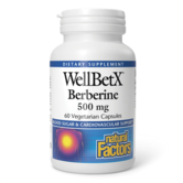 Natural Factors WellBetX Berberine 500mg, 60vc. DISCO