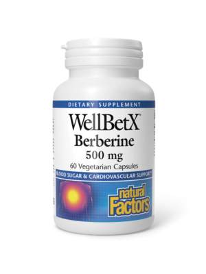 Natural Factors WellBetX Berberine 500mg, 60vc.