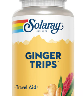 Solaray Ginger Trips, Chewable, Ginger Molasses 67mg, 60ct