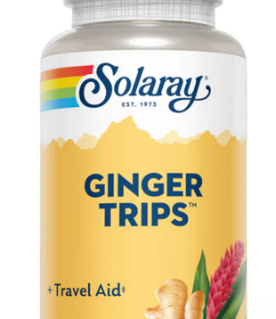 Solaray Ginger Trips, Chewable, Ginger Molasses 67mg, 60ct