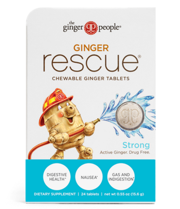 The Ginger People Ginger Rescue Chewables, 24t.