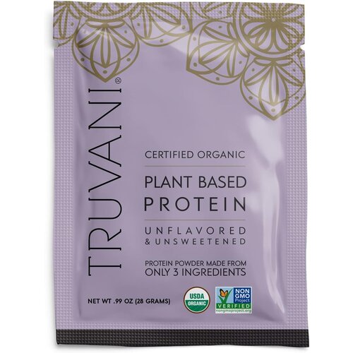 Truvani Unflavored Plant Protein Powder, Single