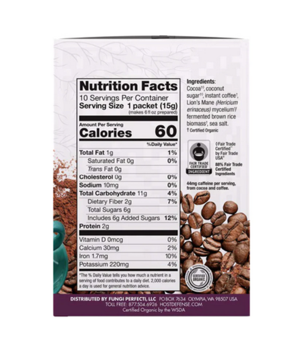 Host Defense Mycobrew Mocha, Boost & Balance, 0.5oz.