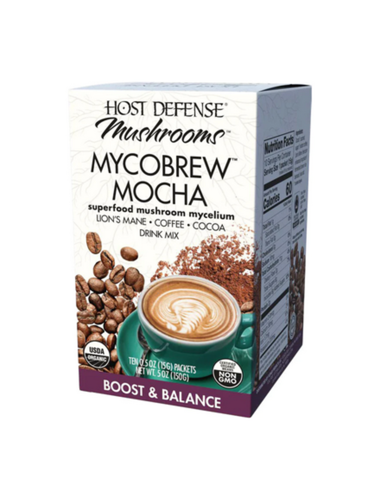 Host Defense Mycobrew Mocha, Boost & Balance, 0.5oz.