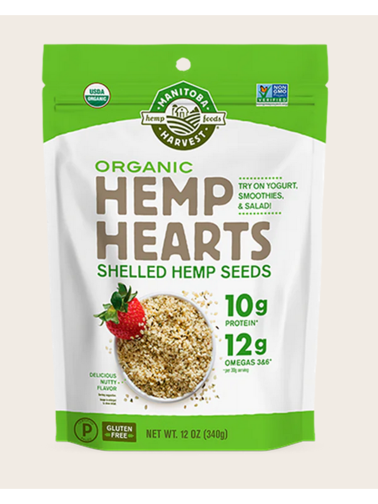 Manitoba Harvest Hemp Hearts, Organic, 12oz.