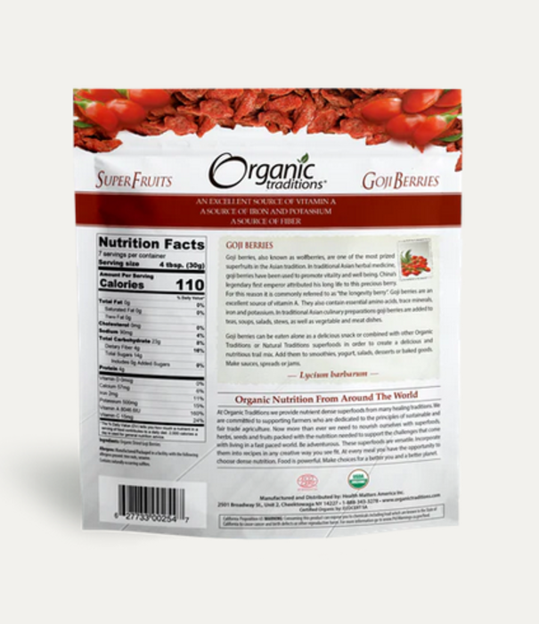 Organic Traditions Goji Berries 8oz
