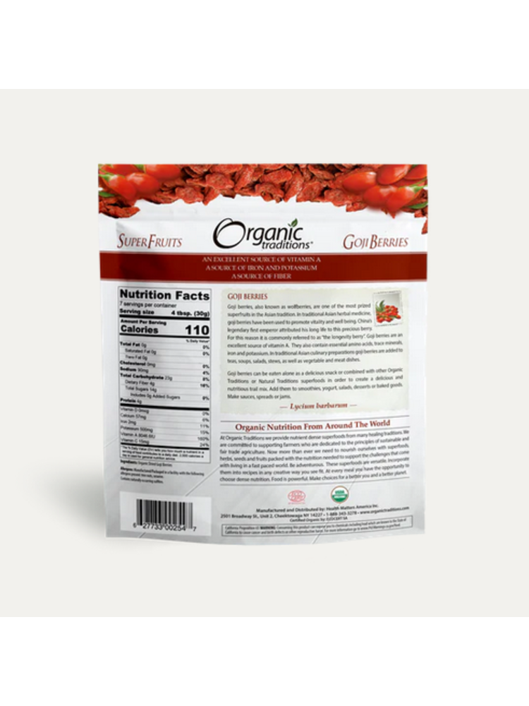 Organic Traditions Goji Berries 8oz