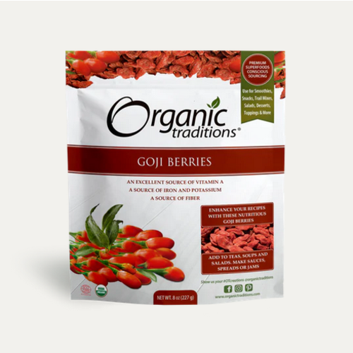 Organic Traditions Goji Berries 8oz Organic Traditions Goji Berries 8oz
