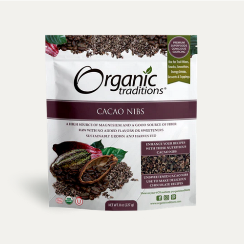 Organic Traditions Cacao Nibs, 8oz