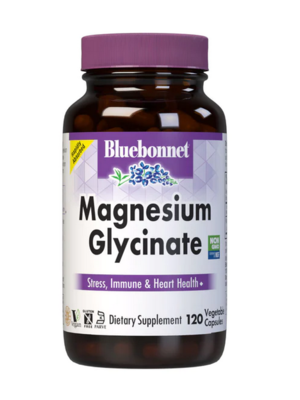 Bluebonnet Bluebonnet Magnesium Glycinate 400mg, 120vc.