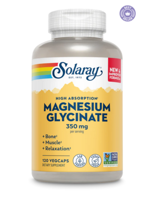 Solaray Magnesium Glycinate 350mg, 120ct