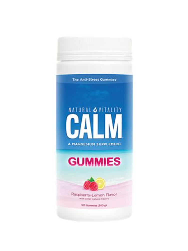 Natural Vitality Calm Gummies, Rasp Lemon, 120ct.