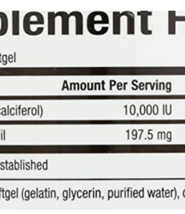 Natural Factors Vitamin D3 10,000iu, 120sg