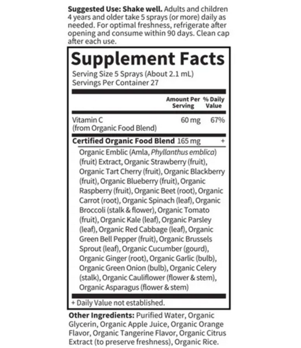 GoL myKind Organics Org. Amla Vitamin C (Ornge-Tngrine), 2oz.