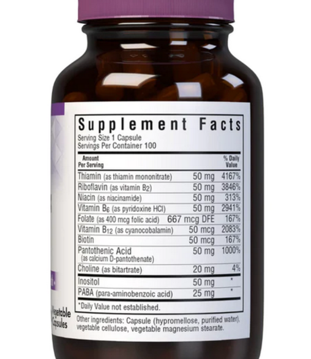 Bluebonnet Vitamin B-Complex 50mg, 100vc.