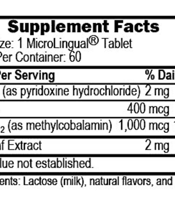 Superior Source No Shot Methyl B12 1000mcg/B6/Folic, 60t