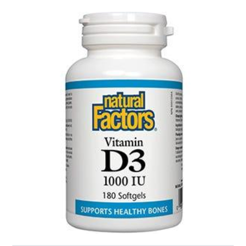 Natural Factors Vitamin D3 1000iu 180sg
