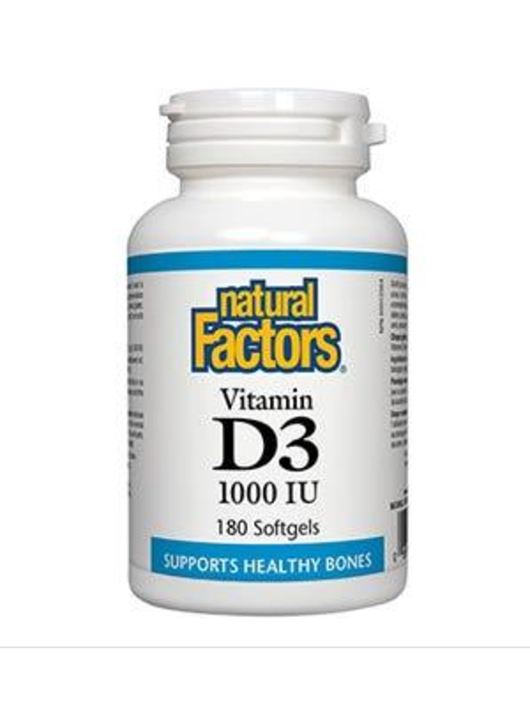 Natural Factors Vitamin D3 1000iu 180sg