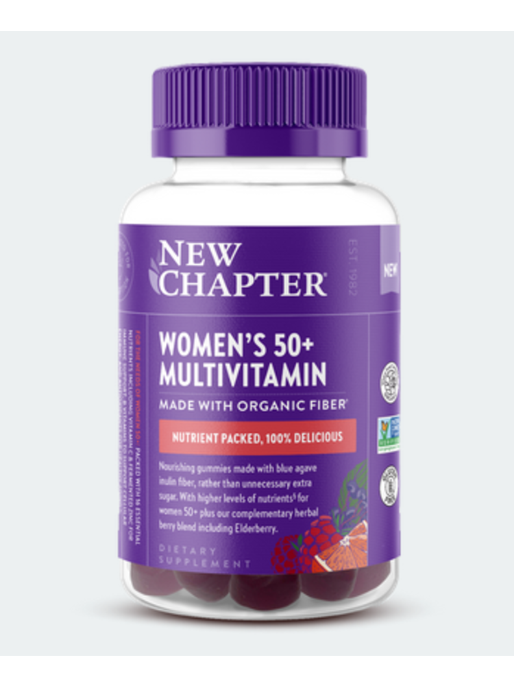 New Chapter Women's 50+ Multivitamin, 90 gummies.