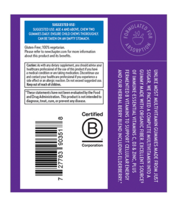 NEW CHAPTER New Chapter Kid's Multi Vitamin Gummy, 60ct