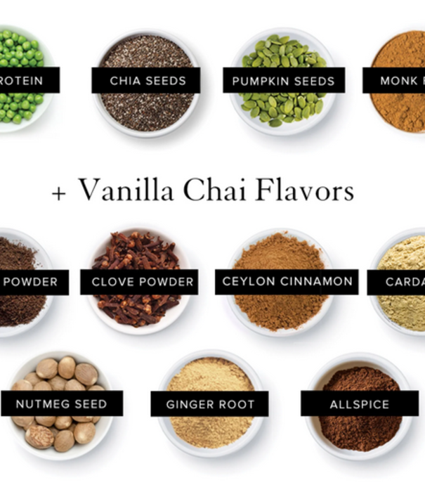 Truvani Vanilla Chai Plant Protein Powder, 21.59oz.