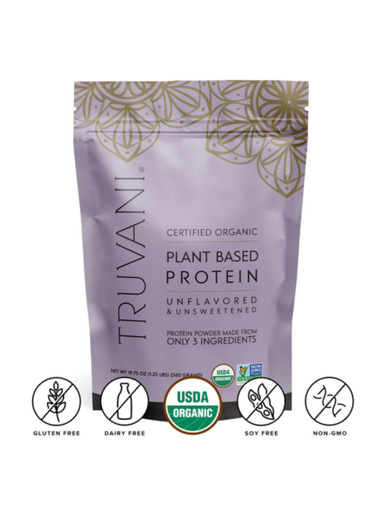 Truvani Unflavored Plant Protein Powder, Box of 10