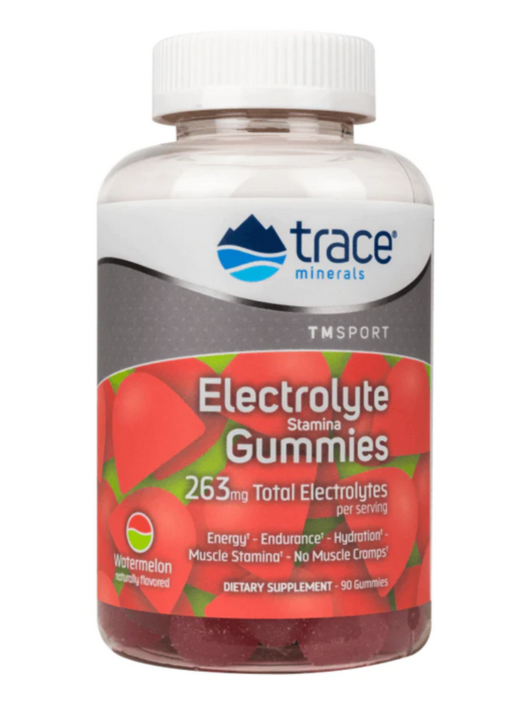 Trace Minerals Electrolyte Stamina Gummy, Watermelon, 90ct