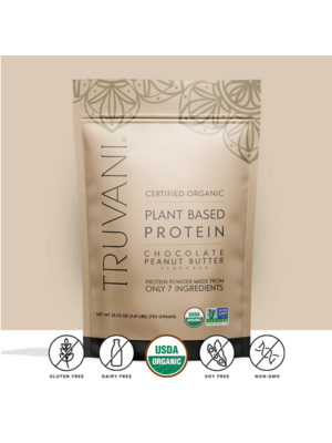 Truvani Peanut Butter Plant Protein Powder, 25.75oz.