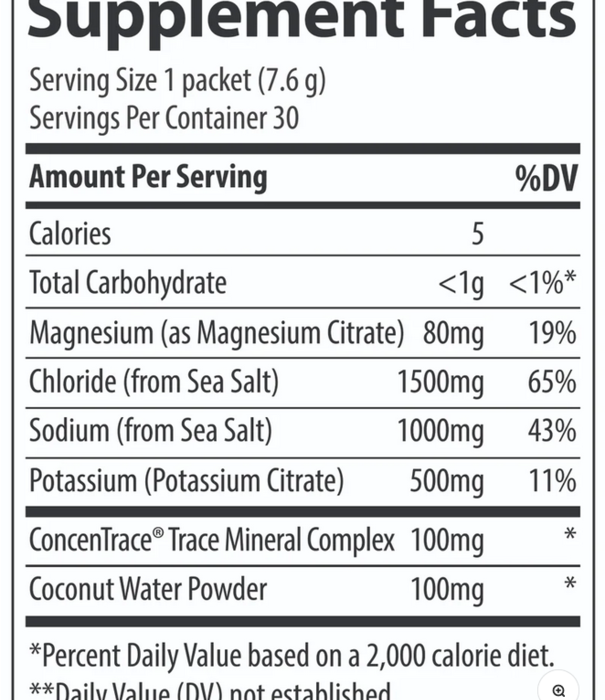Trace Minerals ZeroLyte Orange, single