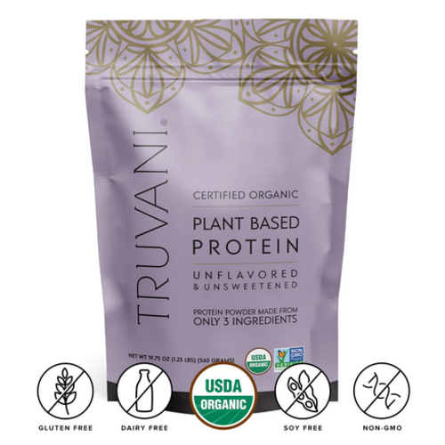 Truvani Unflavored Plant Protein Powder, 25.75oz.