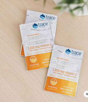 Trace Minerals Electrolyte Stamina Power Pak Sugar Free Non-GMO Orange Mango, 30ct