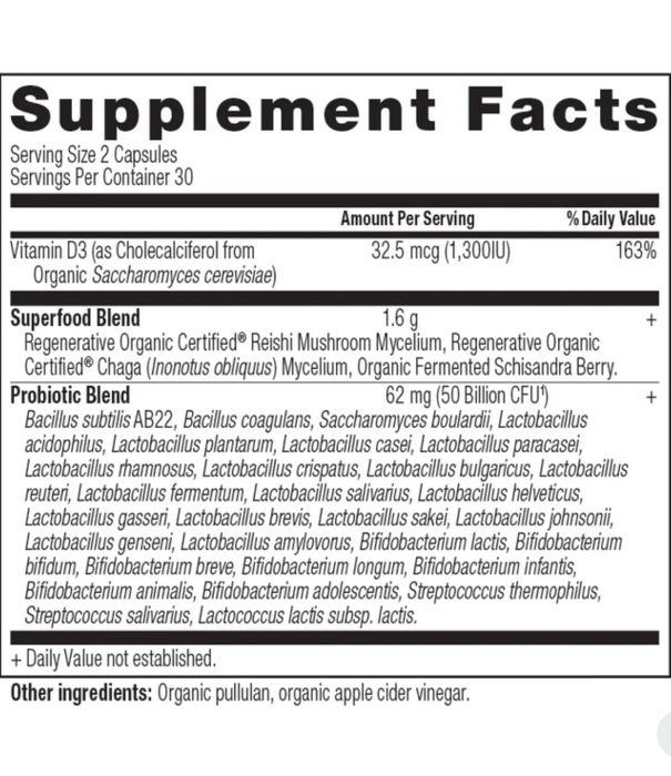 Ancient Nutrition ROC Womens Extra Strength Probiotic, 60ct, Ref DISCO