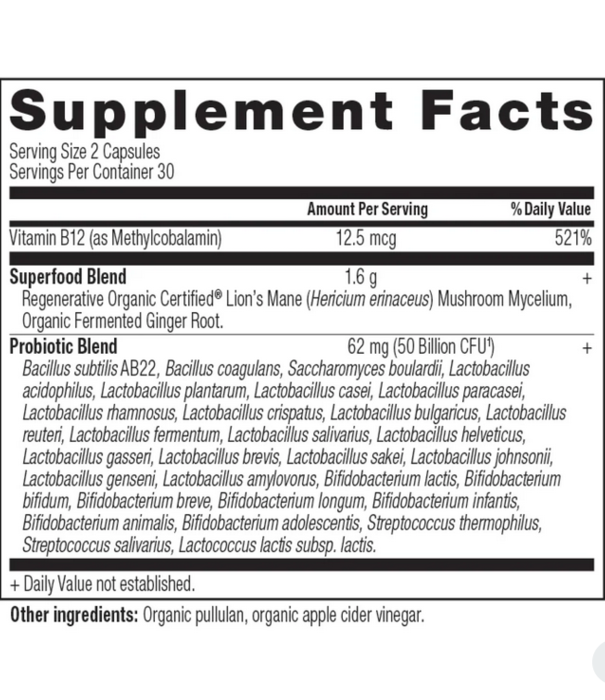 Ancient Nutrition ROC Extra Strength Probiotic, 60ct, Ref