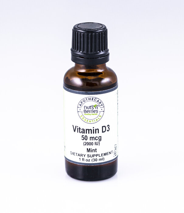 Apothecary Essentials D3, 2000IU, Mint, 1oz DISCO