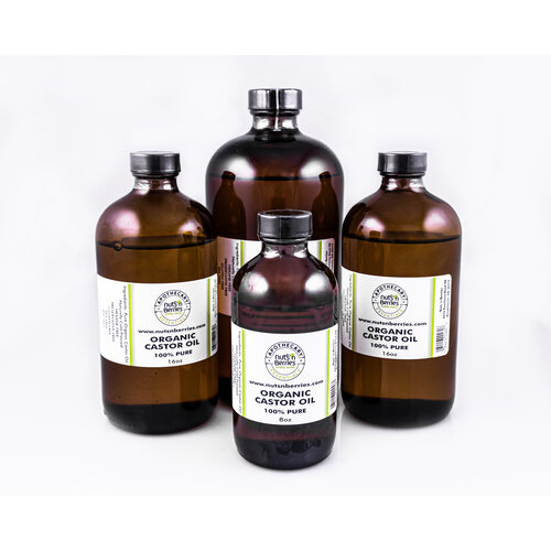 Apothecary Essentials Organic Castor Oil, Glass, 8oz